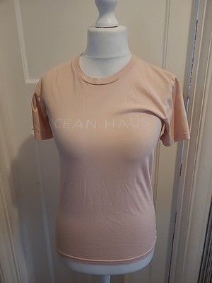 Herren T-Shirt Staple Größe Small hellrosa bedruckt