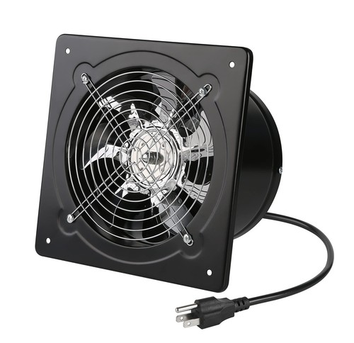 8 inch Exhaust Fan 80W 500CFM Through-wall installation Ventilation Fan 110V ...