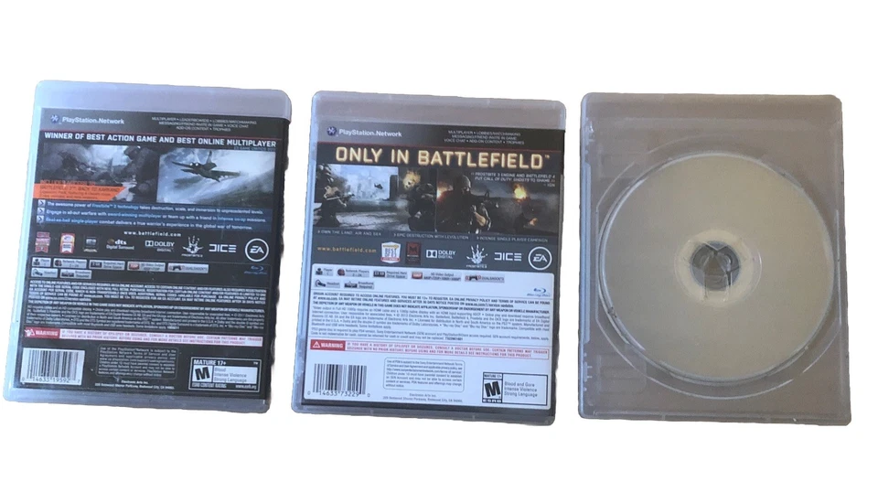 Lote de 3 jogos para Sony PlayStation 3 PS3 Battlefield 3 e 4 e Killzone 2 - Imagem 3 de 4