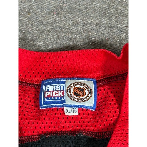 Vintage 90s Chicago Blackhawks Hockey NHL Jersey Mens Size XL Black Red Mesh - Picture 6 of 10