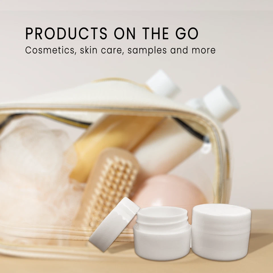 480 Pcs 7g White Cosmetic Empty Jar Pot Eyeshadow Makeup Face Cream Lip Balm 7ml - Image 4 of 4