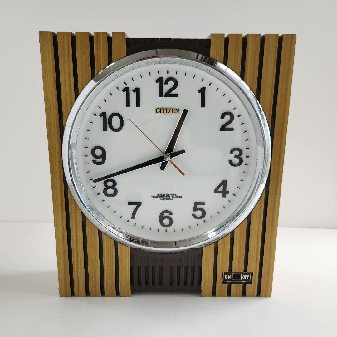 CITIZEN Transistor Wall Clock First Mecha Electronic Hour