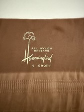 Vintage Hummingbird Seamed Flat Knit Stockings 2 Pairs In Box