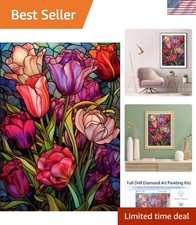 Relaxing Tulips Diamond Painting Set for Adults - Perfect Gift for All Seasons