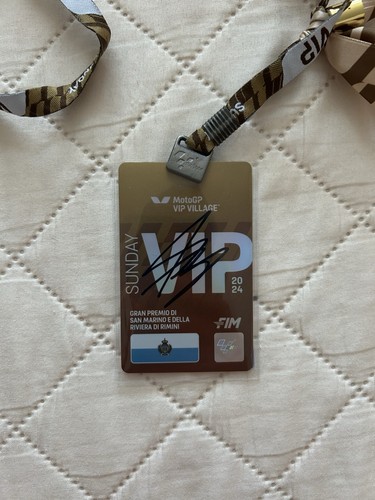 MotoGP Misano San Marino 2024 VIP PASS - AUTOGRAMM Marc Marquez Autograph