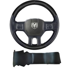 Hand Stitch Steering Wheel Cover Customized Fit for Dodge Ram Heavy Duty 1500...