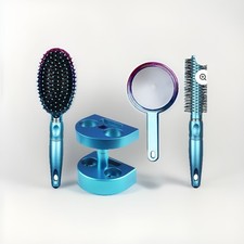 5 Piece Hair Brush Set Professional Quality BLUE And Pink NEW