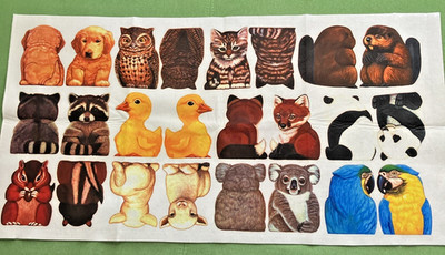 Vintage Betty Lukens Animal Mitts 12 Felt Puppets Kit NEW Unused