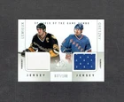 2001 SP GU Tools of the Game Mario Lemieux Wayne Gretzky 2 Color Jersey #037/100