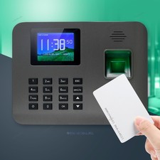 New Fingerprint And RFID Card Attendance Time Clock TCP/IP USB Remote Access