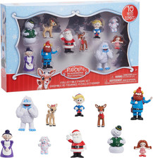 Rudolph the Red-Nosed Reindeer  Figure Set, 10-Piece Figure Set, Kids Toys for A