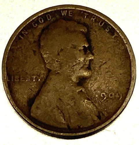 1909 - P Lincoln Wheat Cent Penny Good Condition 1c US Coin 1st Year- 1764