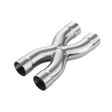  2.25 Polished Exhaust X Pipe, Universal 2.25...