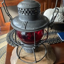 Antique Adlake Railroad, Kero Lantern, Made In USA