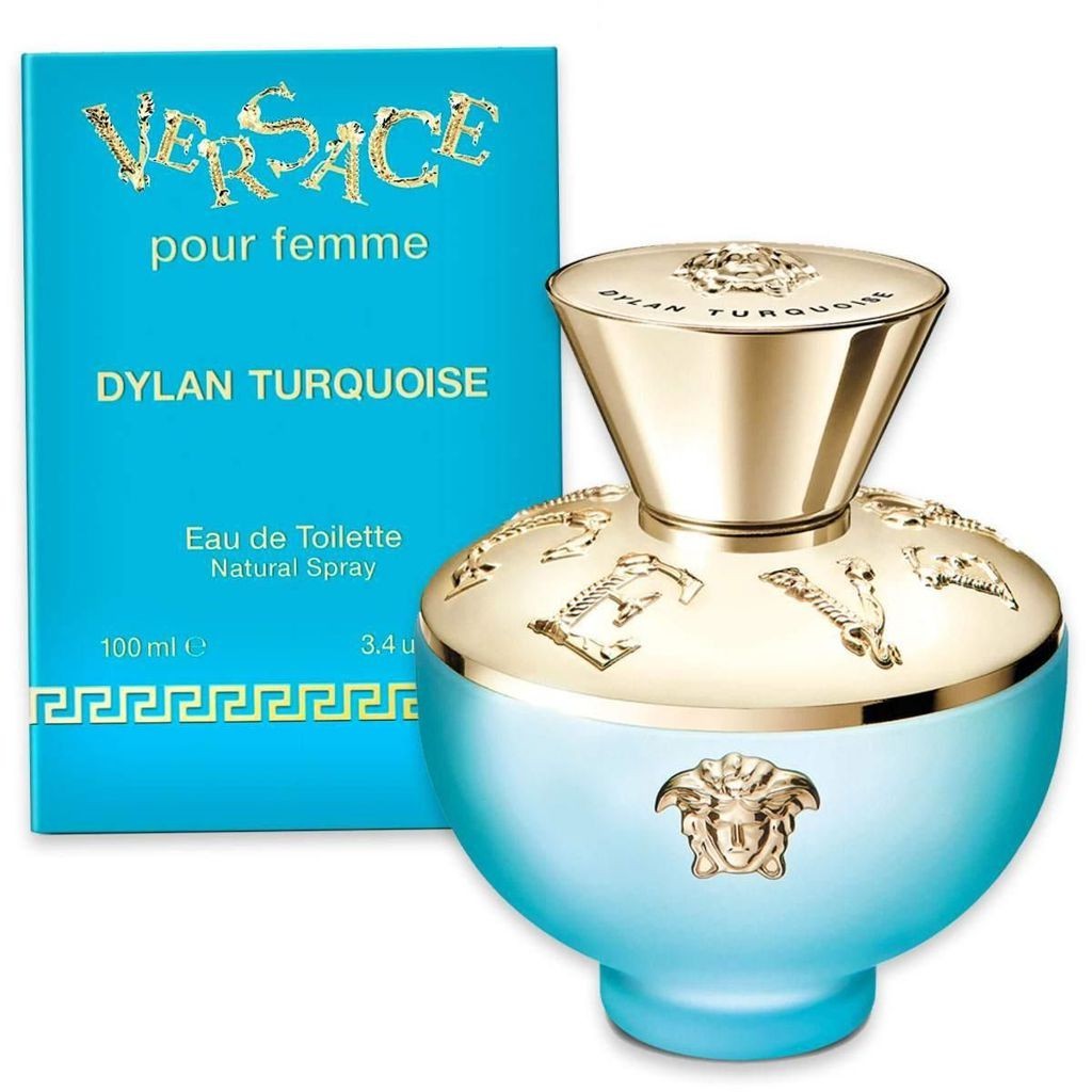 Versace Rosa/Turchese Dylan Turquoise Pour Femme Edt 100 Ml - Immagine 3