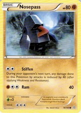 Nosepass 78/160 Common Primal Clash Pokemon Lightly Played