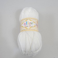 Alize Baby Best Yarn 262 yards Worsted White ...