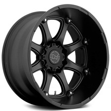 18x9 Black Rhino Hard Alloys Wheels Glamis Matte Black Rims 8x170 Et-12 1pc