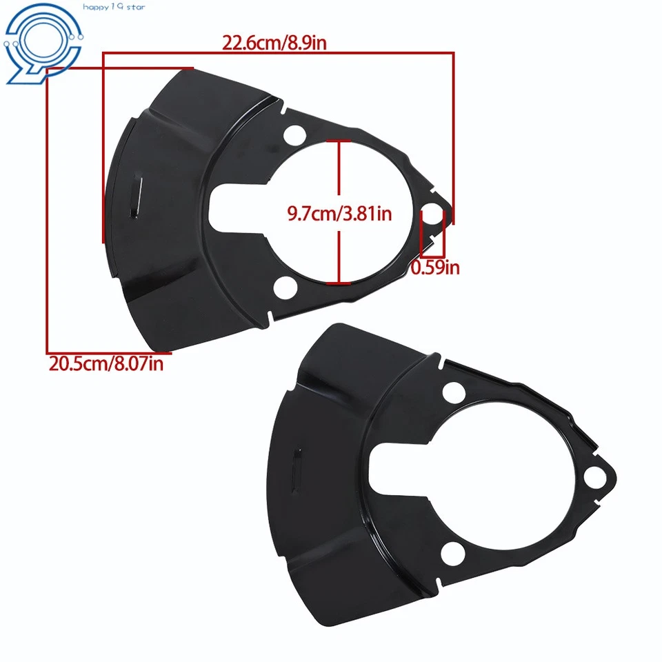 2 PIEZAS PROTECTORES ANTIPOLVO FRENO CHEVROLET SILVERADO C1500 CADILLAC GMC YUKON 924-236 Foto 2 de 4