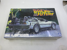 Aoshima Back to the Future Part I DeLorean 1/24 Model Kit, Silver