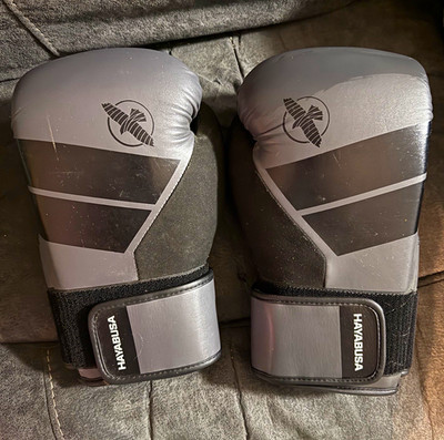 Hayabusa S4 Sparring Boxing Gloves 14 oz Gray/Black Adult Unisex Size M