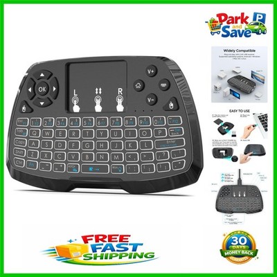 Rechargeable Mini Keyboard with Touchpad - Dual Bluetooth & 2.4GHz Connectivity