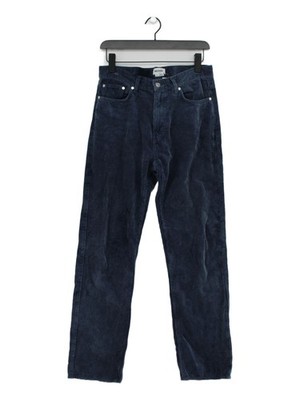 Weekday Men's Trousers S Blue 100% Cotton Straight Chino