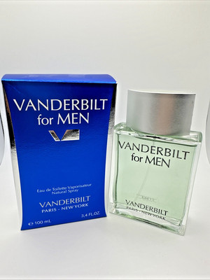 VANDERBILT For Men By Gloria Vanderbilt 3.4oz 100 ml EDT Spray - NEW & SEALED