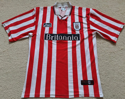 Asics Stoke City Vintage Heimtrikot (1997-1999) Größe XL (gebraucht)