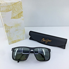 NEW Maui Jim Wana Sunglasses 846-2M Brushed Matte Black  Neutral Grey Polarized