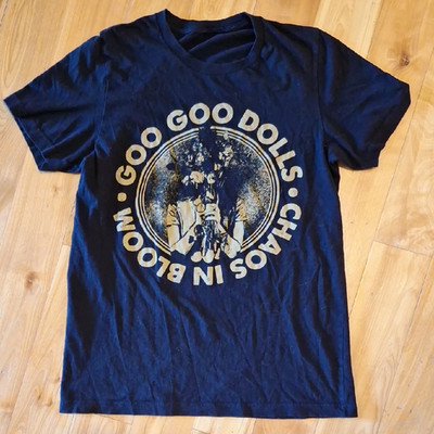 Rare Goo Goo Dolls Chaos In Bloom Navy All size Cotton Shirt
