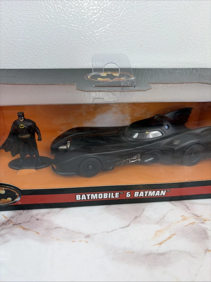 Jada Batman Batmobile Set Of 4 1/32 Die-Cast Car Figure 2022 New Sealed 66 89 92 - Image 4 of 4