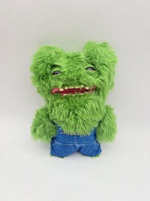 Fuggler Old McFuggler Plush Green Farmer Denim Jean Overall Pants Collectors 9''