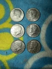 Kennedy Halves 1966 Circulated Lot of 6 #2