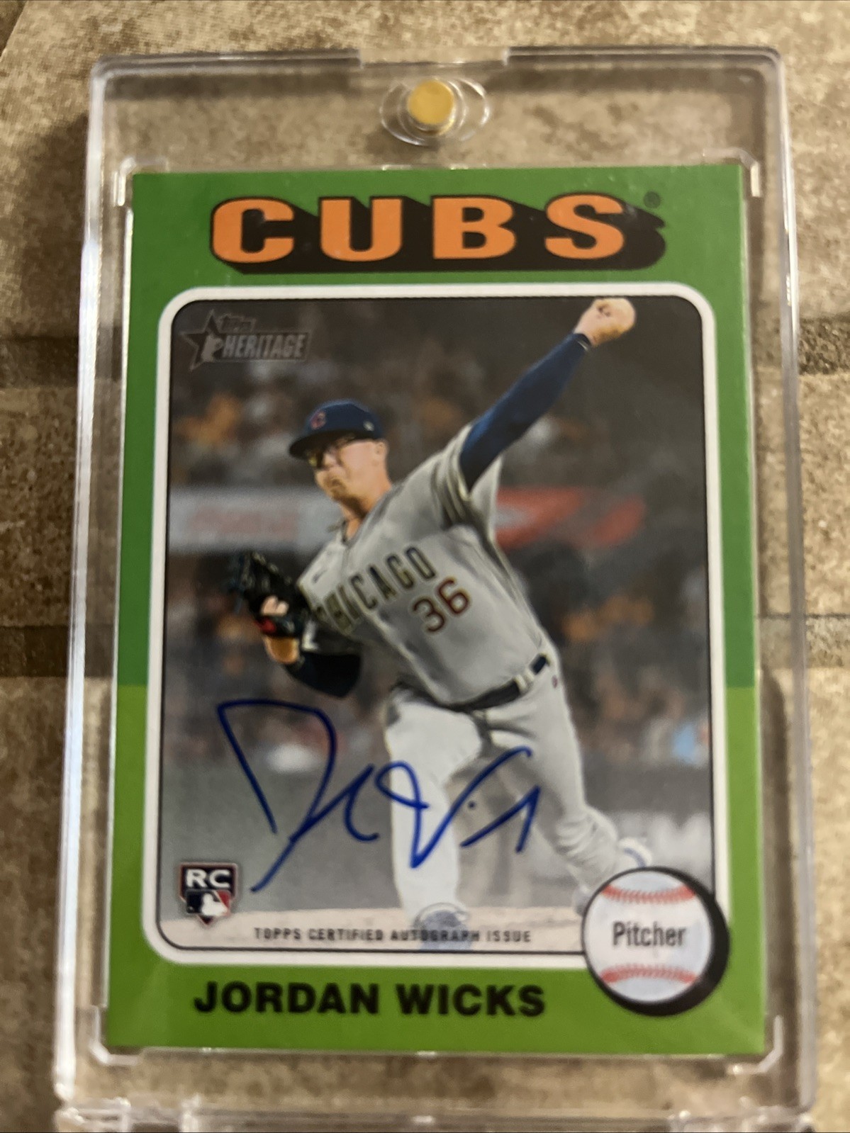 2024 Topps Heritage - Real One Autographs Jordan Wicks #ROA-JWI (AU, RC)