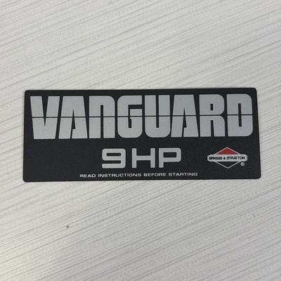 #ad Briggs and Stratton Vanguard 9HP Read Before Starting Decal Black NOS $14.95