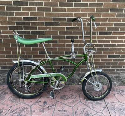 1970 Schwinn Stingray Pea Picker Krate 20  Bicycle All Original 5 Speed