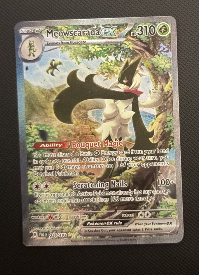 Meowscarada ex - Holo Special Illustration Rare SV02: Paldea Evolved 256/193 NM