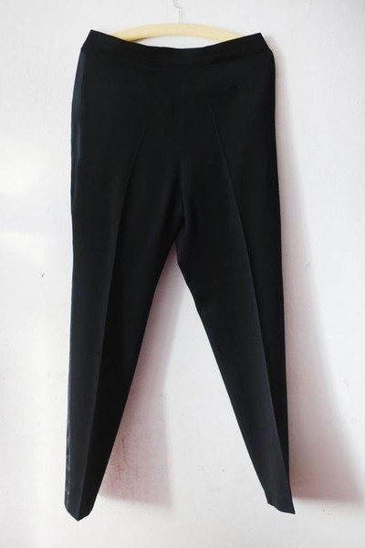 Damen Gianfranco Ferre Hose Schwarz Wolle 42 / XL