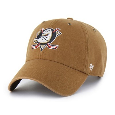 Men's Carhartt x '47 Brown Anaheim Ducks Clean Up Adjustable Hat