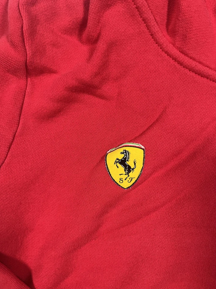 Scuderia Ferrari Jacket Womens XS Red Full Zip Track Formula 1 Shield Patch - Image 4 of 4
