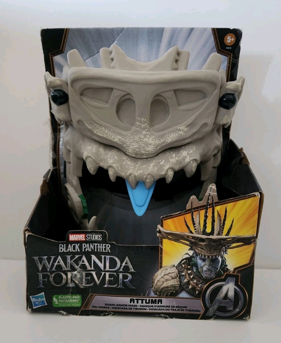 Marvel! Black Panther Wakanda Forever Attuma Shark Armour Mask - HASBRO - New