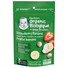 4-Pack Gerber Gerber Organic Yogurt Melts Strawberry Banana Toddler Snack