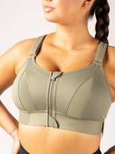 SHEFIT ULTIMATE Sports Bra 1Luxe Deep Lichen Green Supportive Workout Top