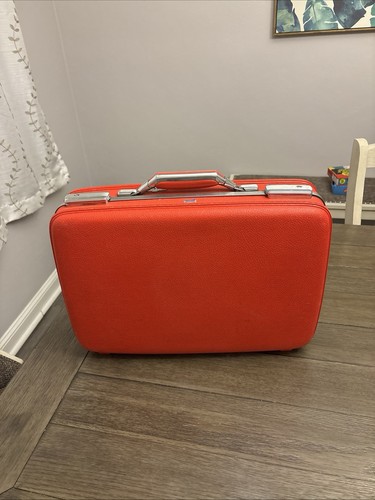 American Tourister Tiara Red Suitcase Vintage Luggage