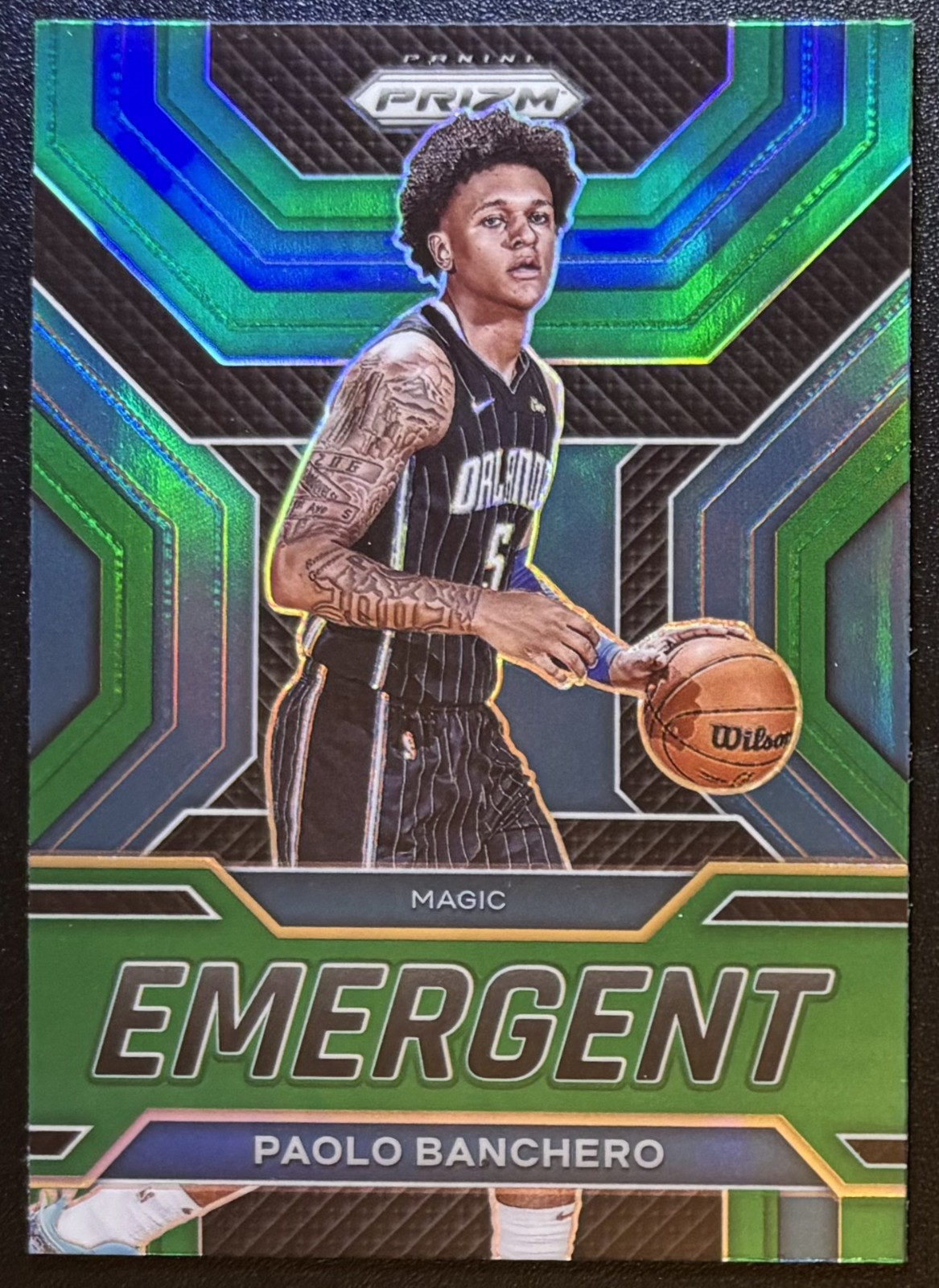 2022-23 Prizm Paolo Banchero Emergent Green RC #25