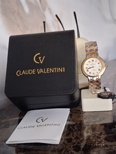 Mens Claude Valentini Watch Quartz LA-ZOER Boxed Date Adjust New