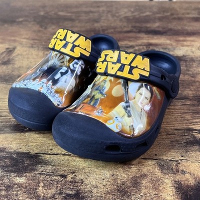 Star Wars Crocs Chirldren's Shoes Size 8 Slip on Sandals Water Shoes