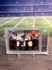 2009 Exquisite Patch Trios Gold /10 Calvin Johnson / Andre Johnson / Ochocinco