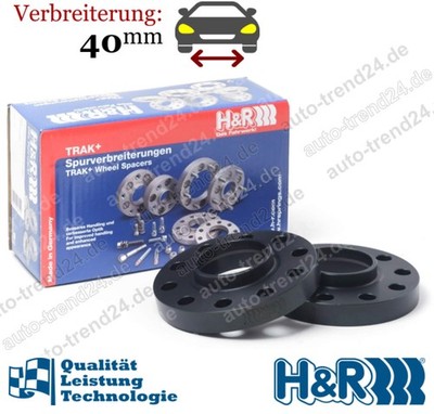 HR TRAK+ Spurverbreiterung schwarz DR 40mm/Achse für BMW X5 E70, Bj. 2009-2013